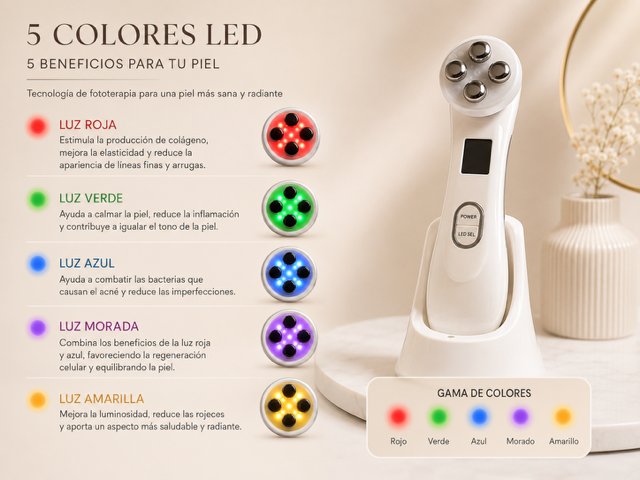 Masajeador Facial LED